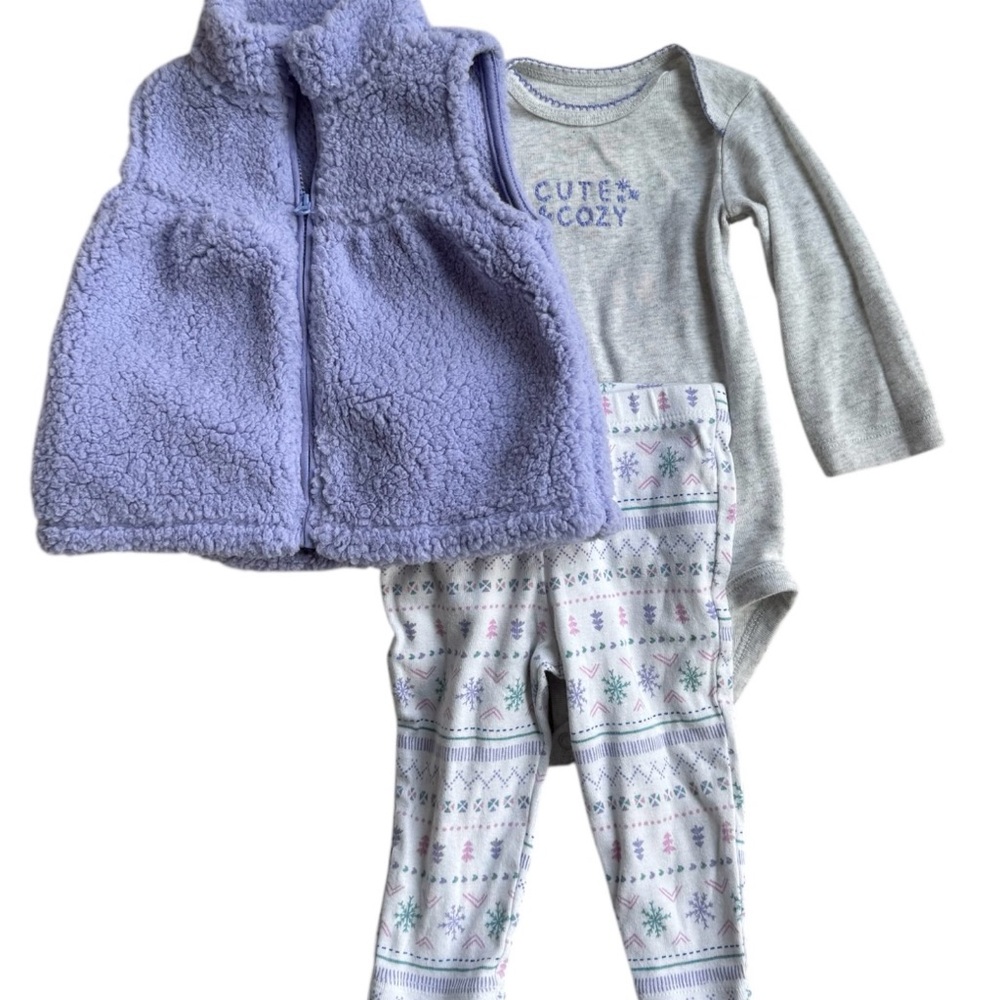 Carter's Baby Girl 3 - Piece Set • Size 6 months • Preloved